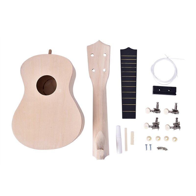 21 zoll Einfache und Spaß DIY Ukulele DIY Bausatz Werkzeug Hawaii Gitarre Handarbeit freundlicher Spielzeug Montage für Amateur