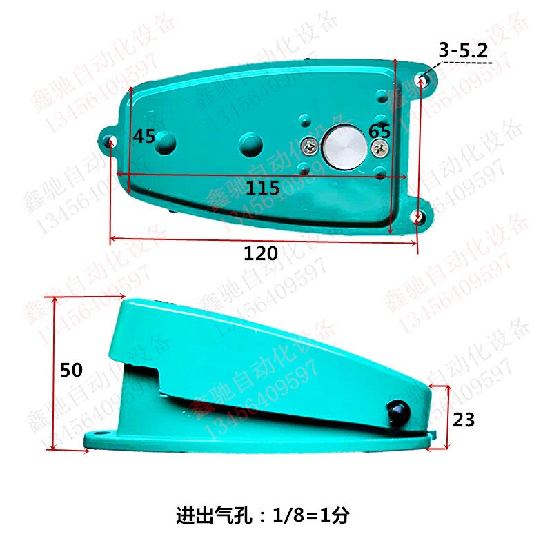 Válvula de pie neumática, cilindro de bloqueo, válvula de Control FV320, interruptor de pie verde, bloqueador de línea de montaje, accesorios