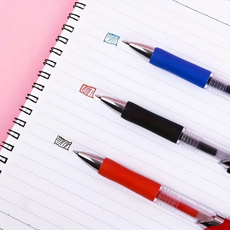 Balpen met persactie: geschikt voor studentenschrijven en zakelijke handtekeningen, met opties van zwarte, rode en blauwe inkt.