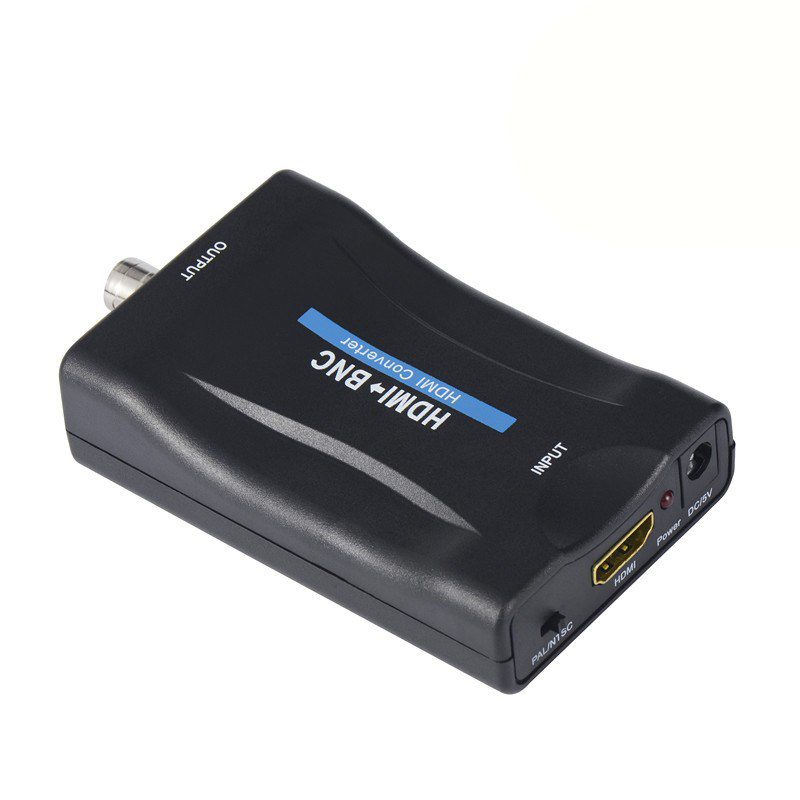 Hdmi-kompatibel med bnc kompositt video signal omformer adapter vhs dvd spiller kompis/ntsc