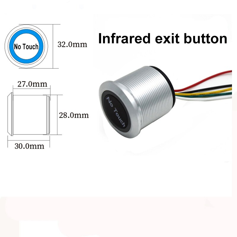 Surface Install Waterproof IP68 Outdoor No Touch Door Access control Infrared Exit Button: Infrafed Exit Button