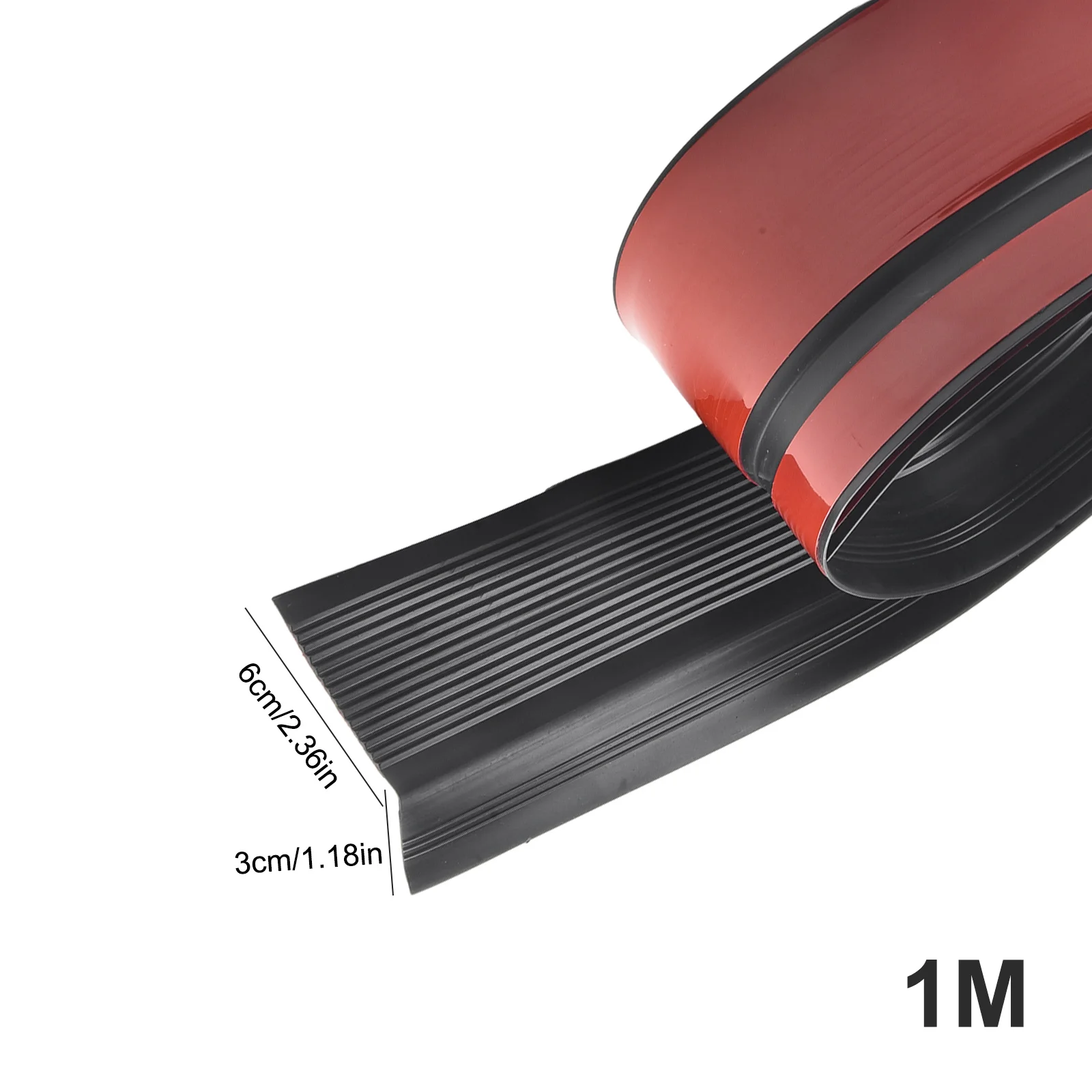 Protezione per bordi antiscivolo per scale impermeabile protezione per angoli per scale Anti-collisione adatta per rampa per scale bordo per Skateboard: Black
