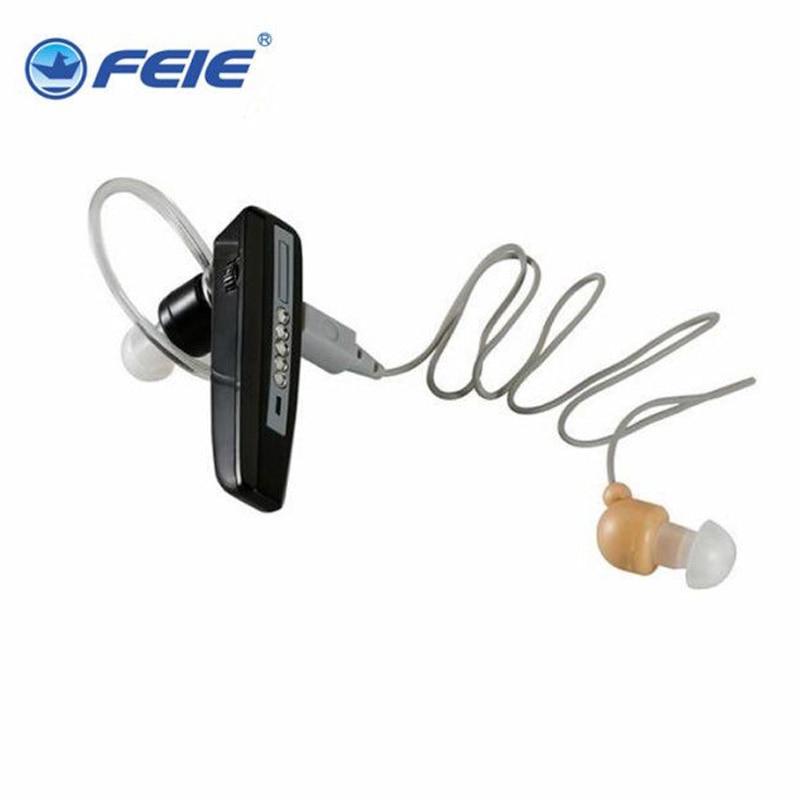 Feie recarregável aparelho auditivo fones de ouvido S-101 estilo bluetooth atrás da orelha amplificador som carregador usb frete grátis