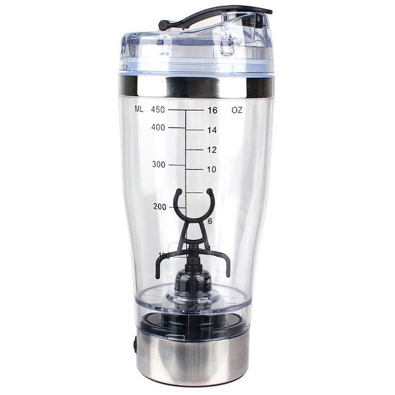 450ml automatiska bärbara omrörande mixerbatteridrivna självomrörande milkshakekopp elektrisk kaffekopp smart vattenflaska: Default Title