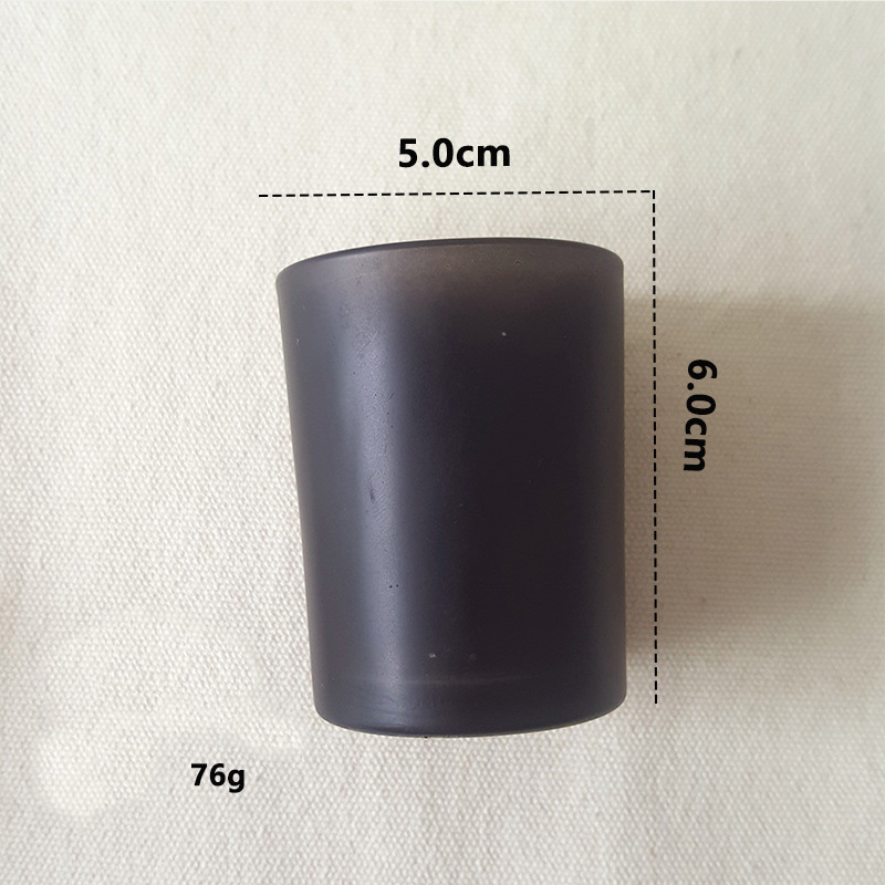 Tres tazas de vela perfumadas vela aromática diy contenedor de cera de soya diy contenedor taza material encerado tarro de vela vacío: E section of three