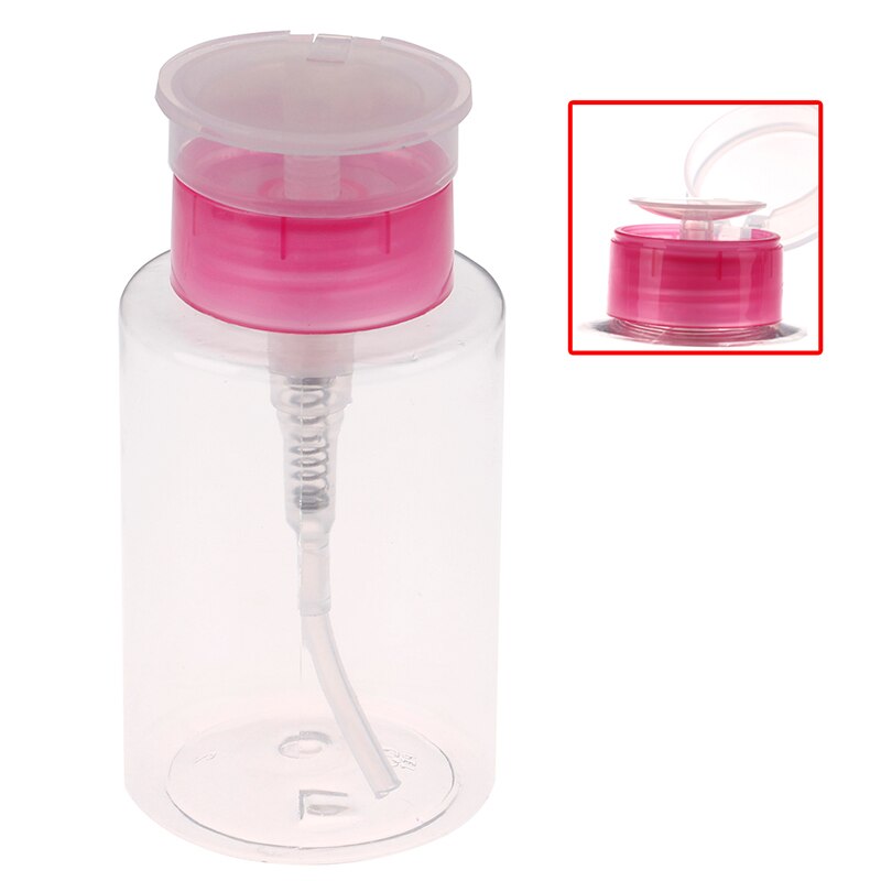 1Pcs Alcohol Vloeibare Etherische Olie Reizen Fles Leeg Clear Pomp Dispenser Parfum Fles Container Voor Aceton Polish Remover
