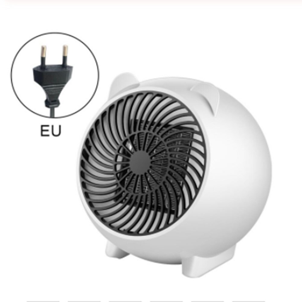 Cartoon Heater Kleine Desktop Kachel Leuke Huishoudelijke Elektrische Kachel Witte Huishoudelijke Draagbare Elektrische Verwarming Ventilator