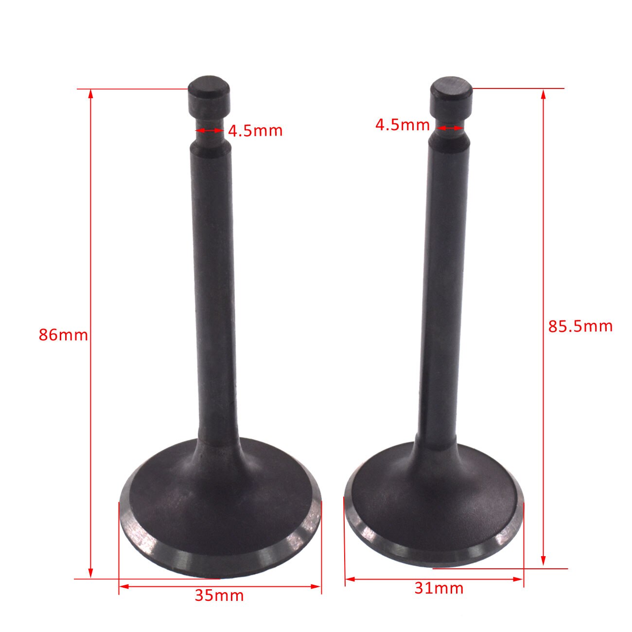 INLET &amp; EXHAUST VALVE SET For Honda GX340 11HP &amp; GX390 13HP GAS ENGINE