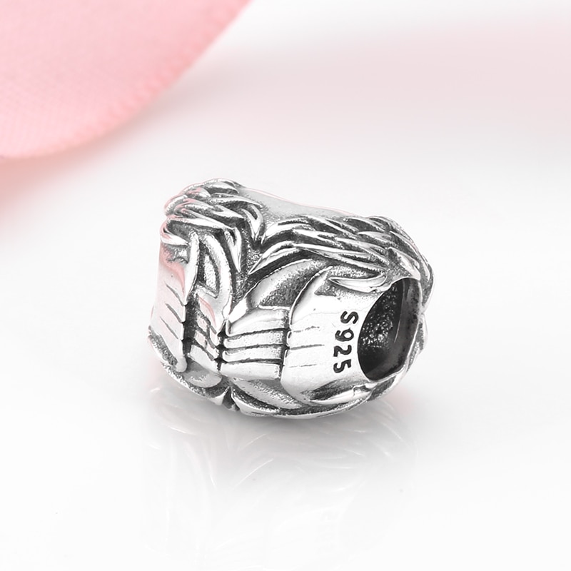 JIUHAO-pulsera con abalorios de alas de ángeles, cuentas de plata esterlina 925 Original, fabricación de joyas