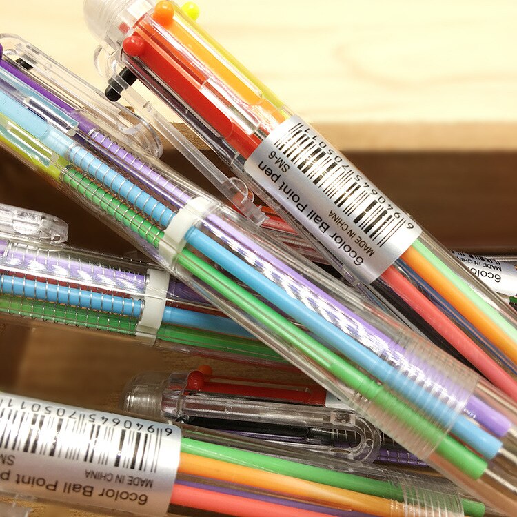 liste 6 couleur stylo plume diverses couleurs école étudiant bureau papeterie stylo plume