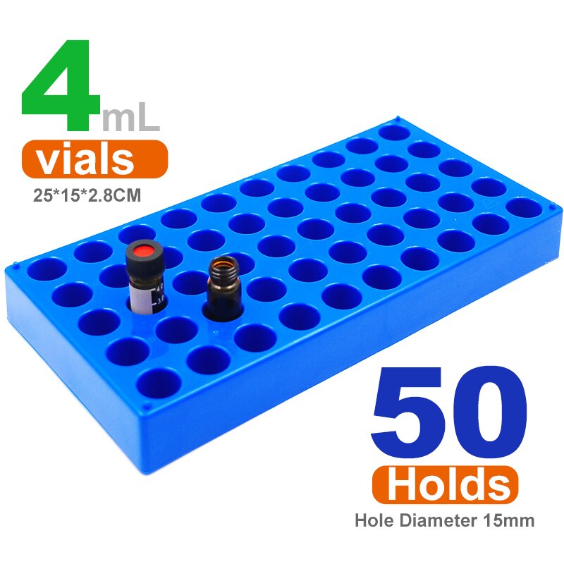 2 paczka Plastc fiolka stojak na rowery 50 posiada średnica 12mm 1.5/2ml fiolki cylinder wirówki regały robić układania w stos materiały laboratoryjne przez Ks-Tek: 4ml 1szt