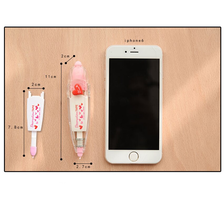 1 Pcs Kids Cute Drawing Toy Pen Stamp Decorative Correction Tape Lace For Key Tags Sign Students School Office Supply