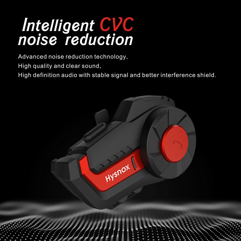 VODOOL HY-01 motorcycle helmet intercom motorbike wireless bluetooth Headset waterproof BT Interphone for 3 Riders