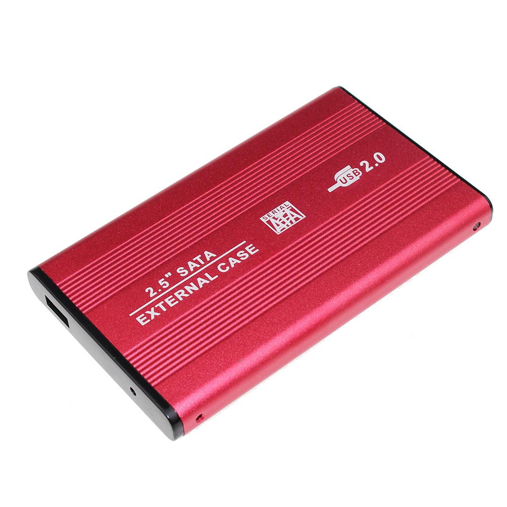 2.5 "usb 2.0 sata hd externo caixa até 3tb hdd disco rígido disco rígido externo hdd caso do cerco para windows/mac: Grey