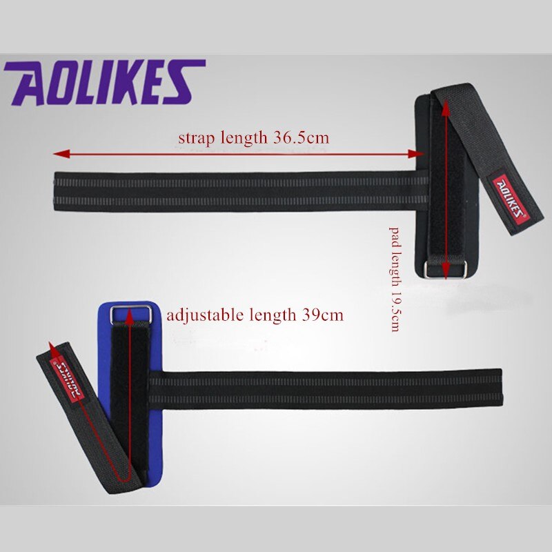 1 coppia Sollevamento Pesi Cintura di anti-scontrino Cinghie di Sollevamento per Il fitness Powerlifting Palestra presa cinghia Supporto per polso Involucri fascia di Protezione