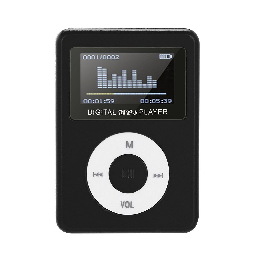 Best Selling Products USB Mini MP3 Player LCD Screen Support 32GB Micro SD TF Card Player Lcd: A