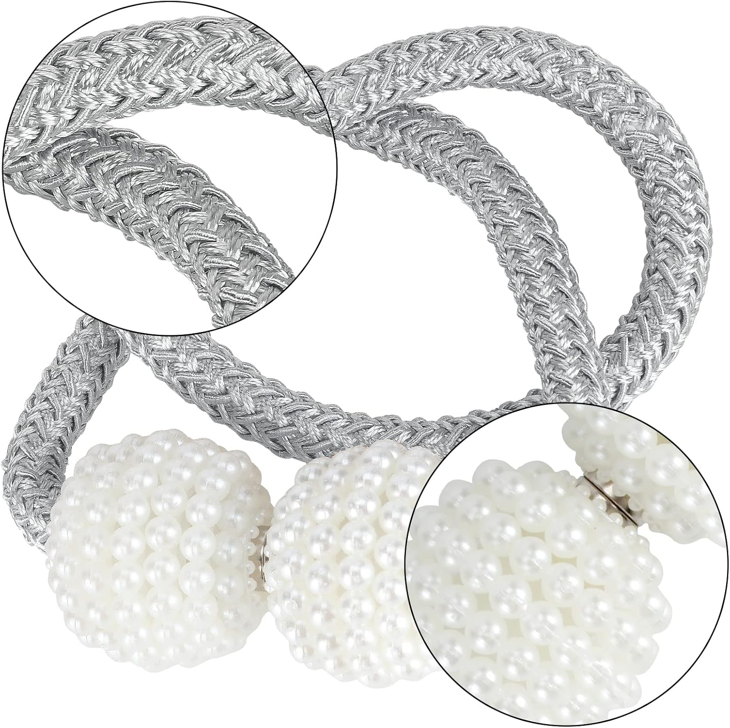 1 STKS 2 STKS Parel Magnetische GordijnClip Opknoping Bal Gesp Gordijn Houder Tie Terug Gesp Clips Tie Terug Gordijn Decor Accessoires