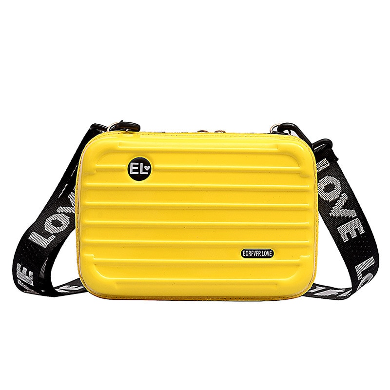 12 farben Frauen Mini Koffer bilden Umhängetasche Schulter Tasche mit Breiten knapp Band