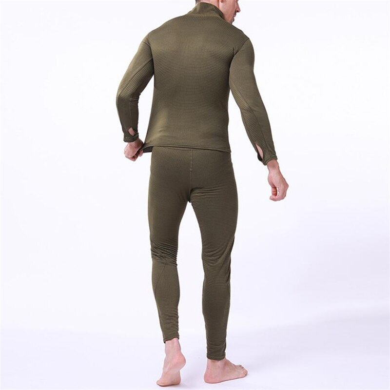 Aismz-Conjunto de ropa interior térmica para hombre, ropa interior elástica antimicrobiana de secado rápido, forro polar de compresión para el sudor, Calzoncillos largos cálidos para Fitness