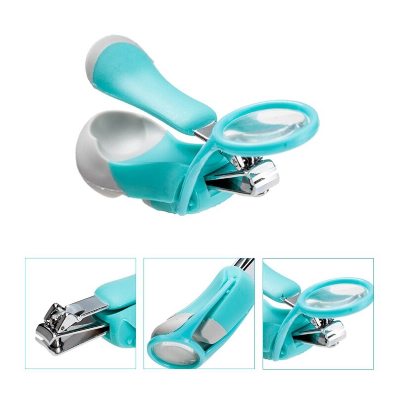 1Pc Baby Safe Nail Clipper Cutter Clearly Magnifying Glass Nail Clippers Infant Children Nail Clippers Anti-meat Nail Clippers