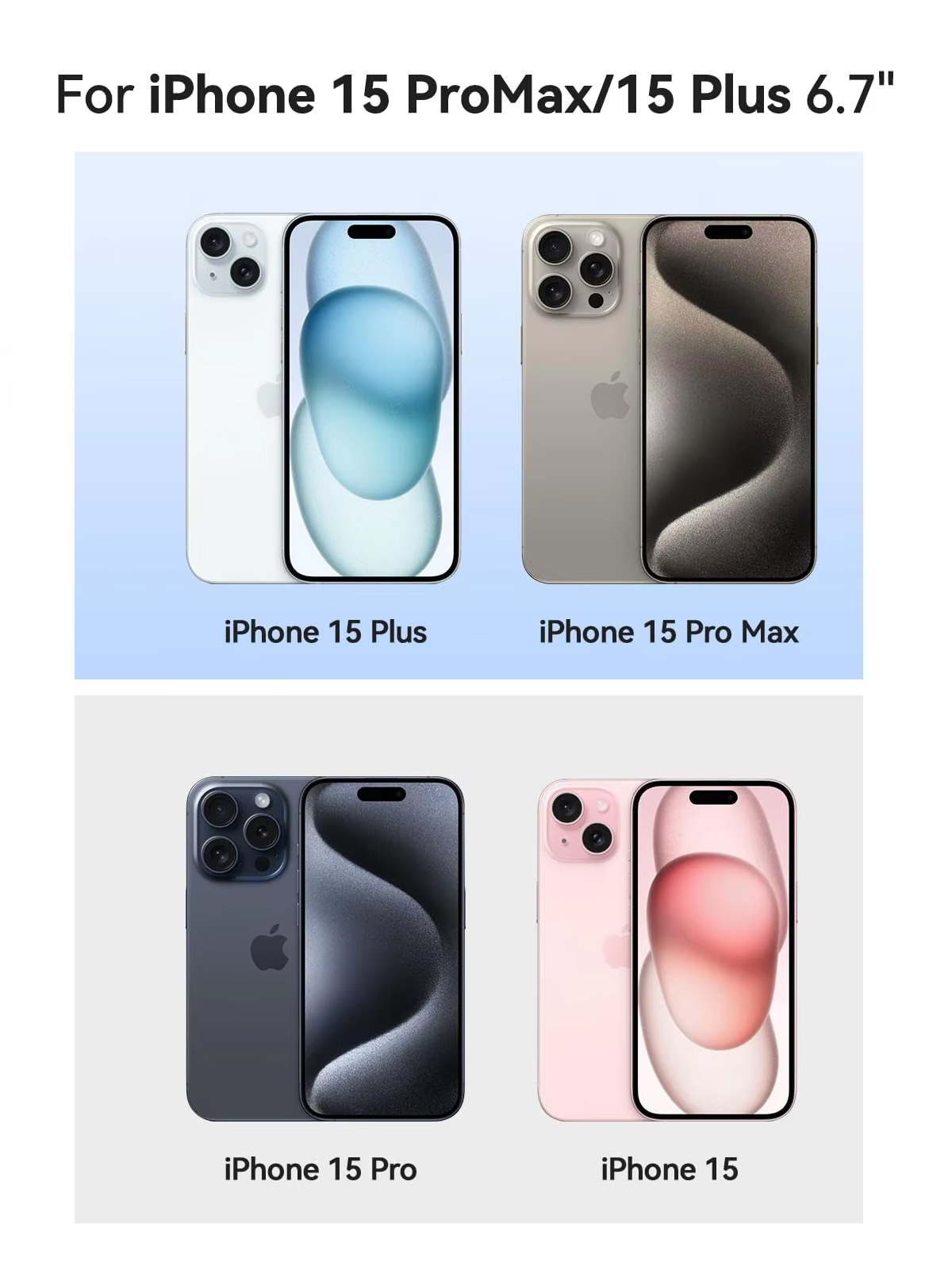Akku-Hülle für iPhone 15/15Profi/15Profi Max/15Plus, kabelloses beladen, externer Akku, tragbare wiederaufladbare Ladegerät-Hülle