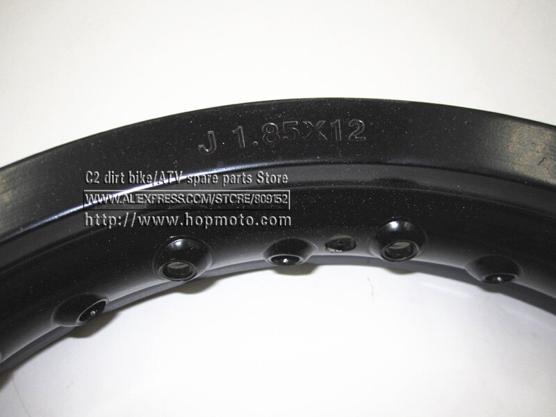 Pit bike fælge nav ring 1.85 x 12 " aluminium til dirt bike 32h hjul cirkel pit bike ktm crf kayo bse apollo reservedele