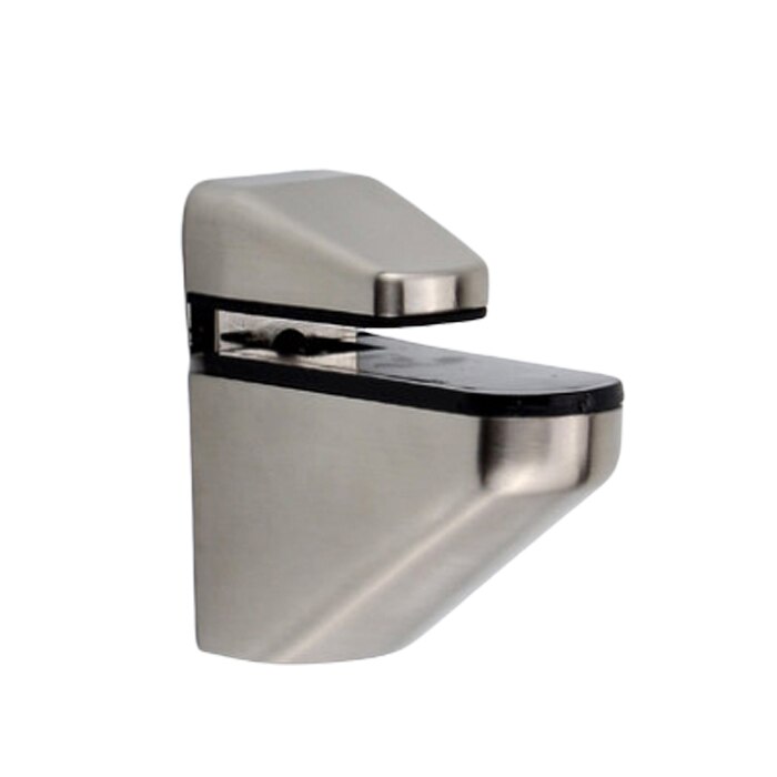 No Hole Zinc Alloy Adjustable Shelf Brackets for Glass Shelves Wood Shelves Fittings