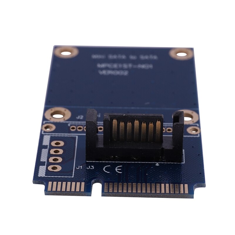 Msata Mini Pci-E Sata Ssd Slot To 7 Pin Sata Hdd Convert Card Adapter