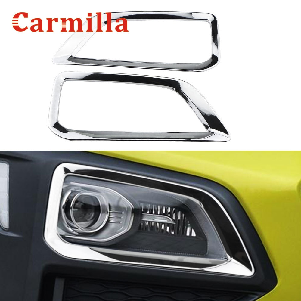 Cubierta de luz antiniebla delantera para coche, accesorios de decoración de estilo de coche, embellecedor de luz antiniebla, cromado, para Hyundai Kona, Kauai, , , ,
