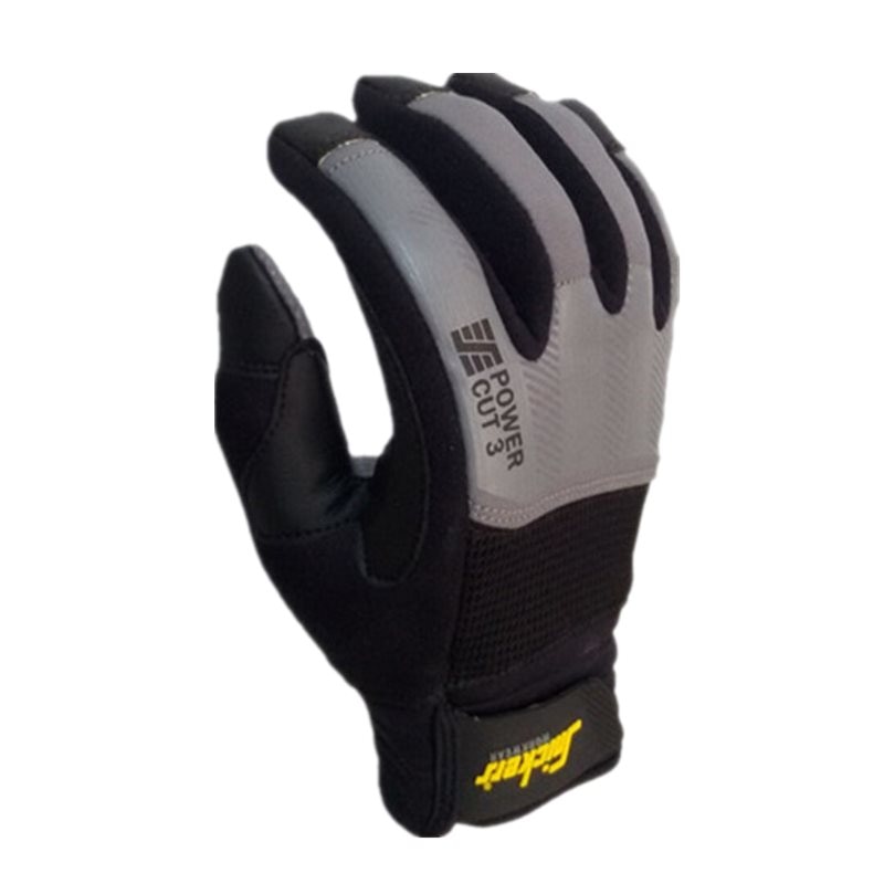 Guantes de nivel 3 antideslizantes y anticorte resistentes a perforaciones duraderas a prueba de golpes (x-large, Grey)