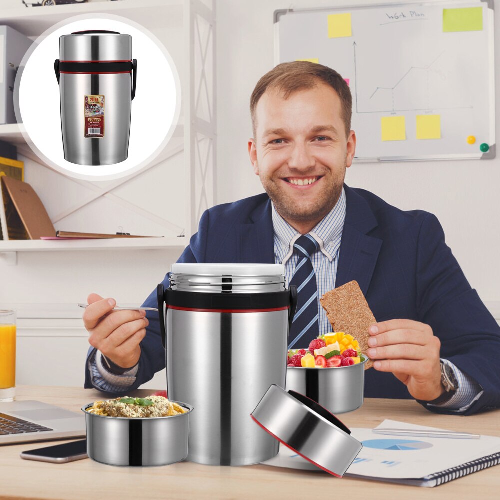 1Pc Thermische Isolatie Lunchbox Verzegeld Lunchbox Rvs Bento Box