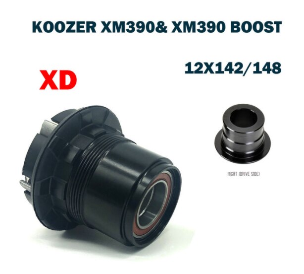 Koozer MTB Fahrrad Hub Schwungrad Körper, für XM390 Schub HG 8-11S 12 Geschwindigkeit XD Frau Freilauf Kassette Ende Kappe Körper 10x13 5/141,12x14 2/148: XD mit TA Deckel