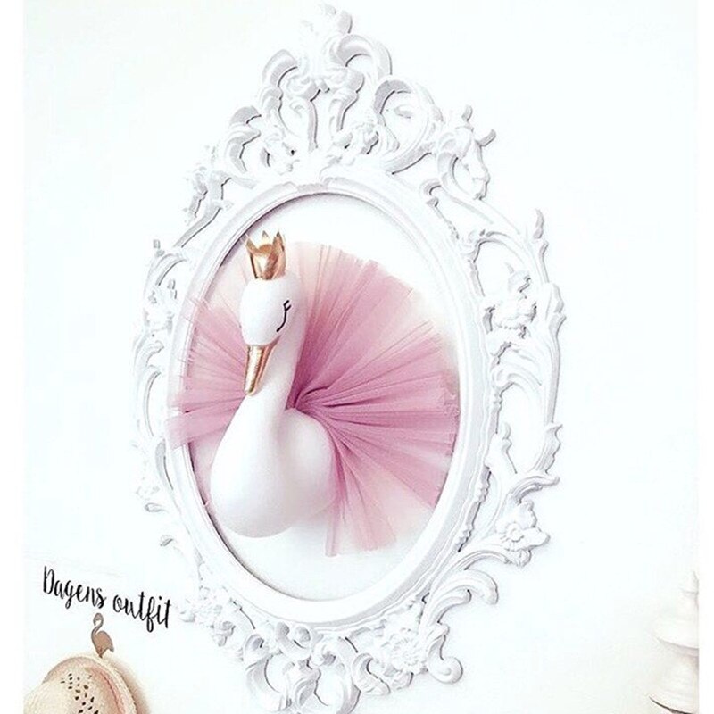 Bebe Fille Chambre Peluche Animal Tete Cygne Flamant Rose Decoration Murale Bebe Jouets En Peluche Filles Chambre Accessoires Decor Enfants Enfant Grandado