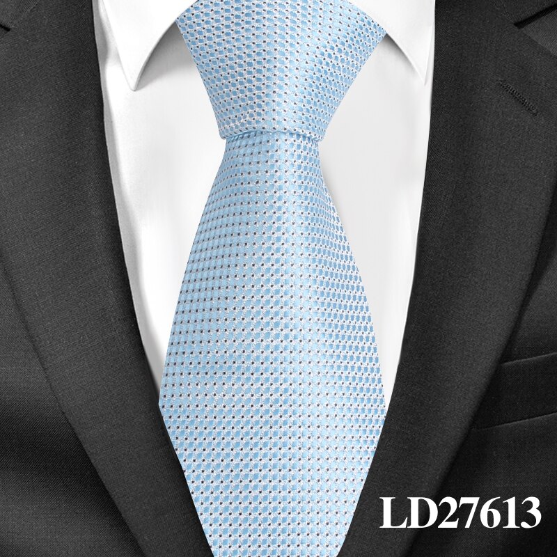 Mannen Stropdassen Mode Plaid Stropdassen Voor Wedding Zaken 8cm Widtch Classic Stropdas JACQUARD GEWEVEN Bruidegom Stropdas Voor Mannen Das: LD27613