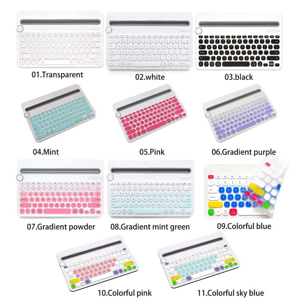 Keyboard Cover Voor Logitech K480 Toetsenbord Case Protector Laptop Tablet Beschermende Film Voor Logitech K480 Skin Soft Gel Tpu Cover
