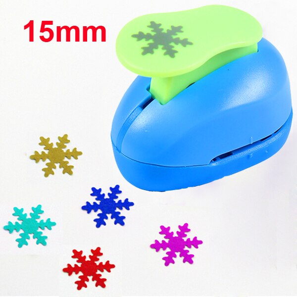 4.9cm 3.7cm 2.5cm Snowflake craft punch set children manual DIY hole punches cortador de papel de scrapbook Snow punch 2" 1.5" 1: 1pc 15mm snowflake