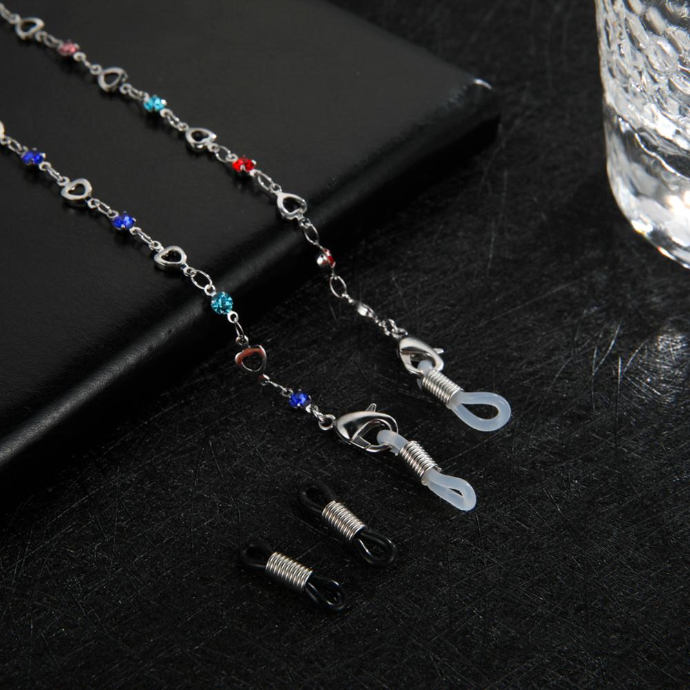 Skyrim Boho Women Colourful Beaded Glasses Chains Holder Metal Eyeglasses Cord Neck Strap Rope Lanyard for Sunglasses