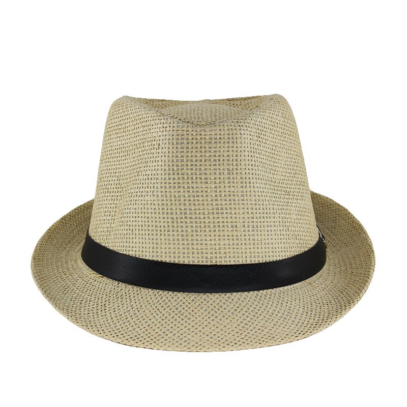 Miaoxi voksne mænd solhat sommer unisex solid afslappet hat sommer stråhætte ferie kvinder hatte motorhjelm sn -007