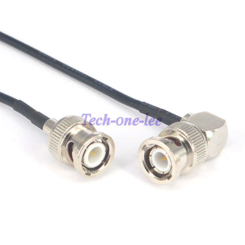 BNC Plugue Macho para BNC Macho Coaxial Cable RA Pigtail Prolongamento Da Antena 20 cm