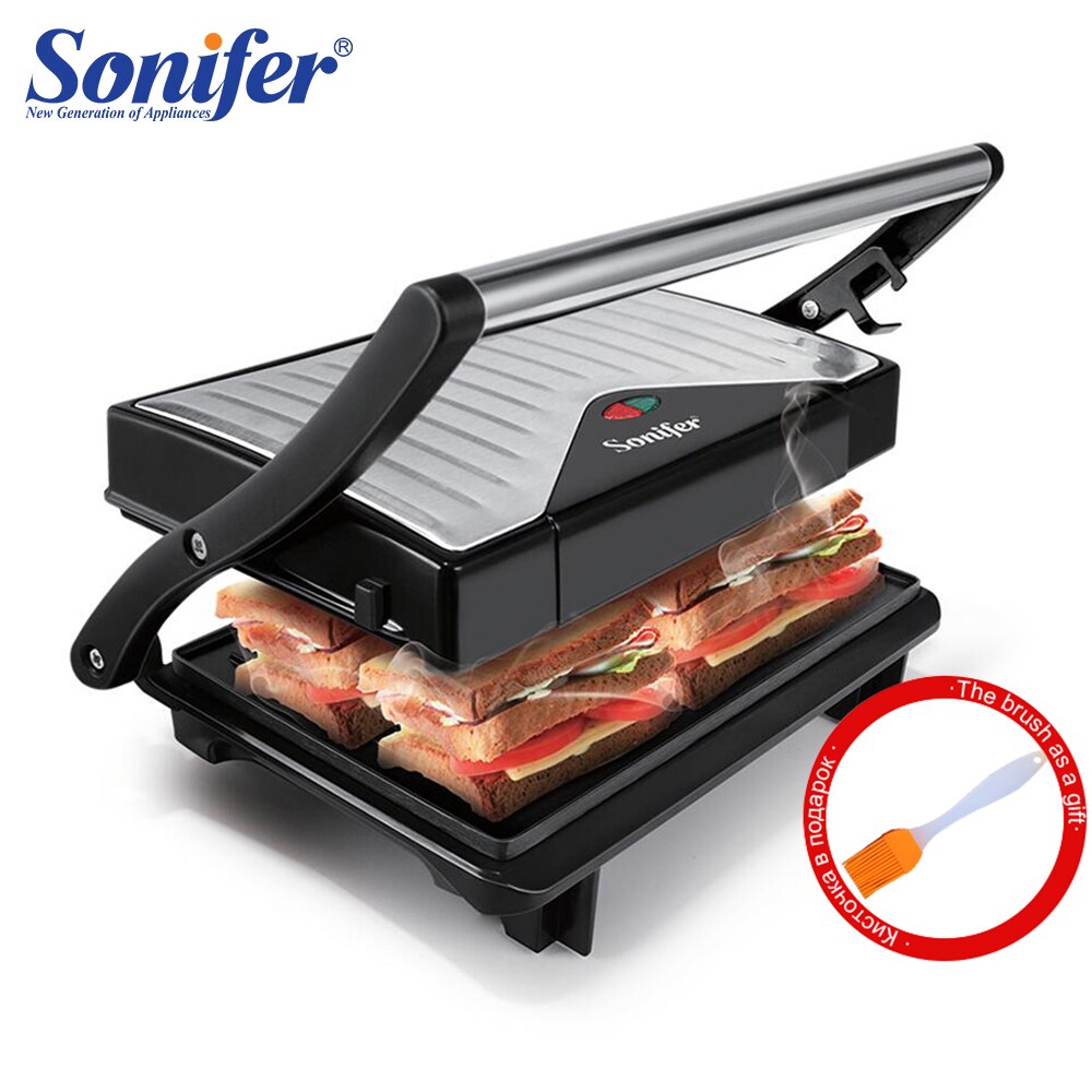 Elektrische Grill Multi Baker 750W Barbecue Machine Bbq Keuken Machine Bakplaat Rookloze Gegrilde Vlees Bakken Pannenkoek Maker Sonifer