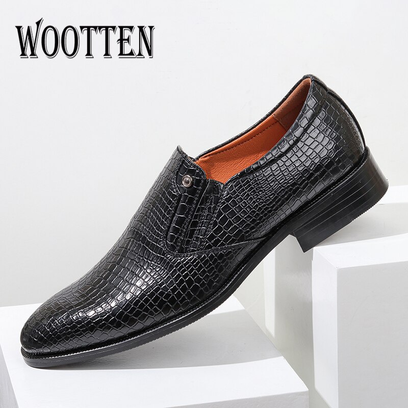 Zapatos formales de punta estrecha para hombre, calzado de vestir masculino, clásico, # KD6263C1,