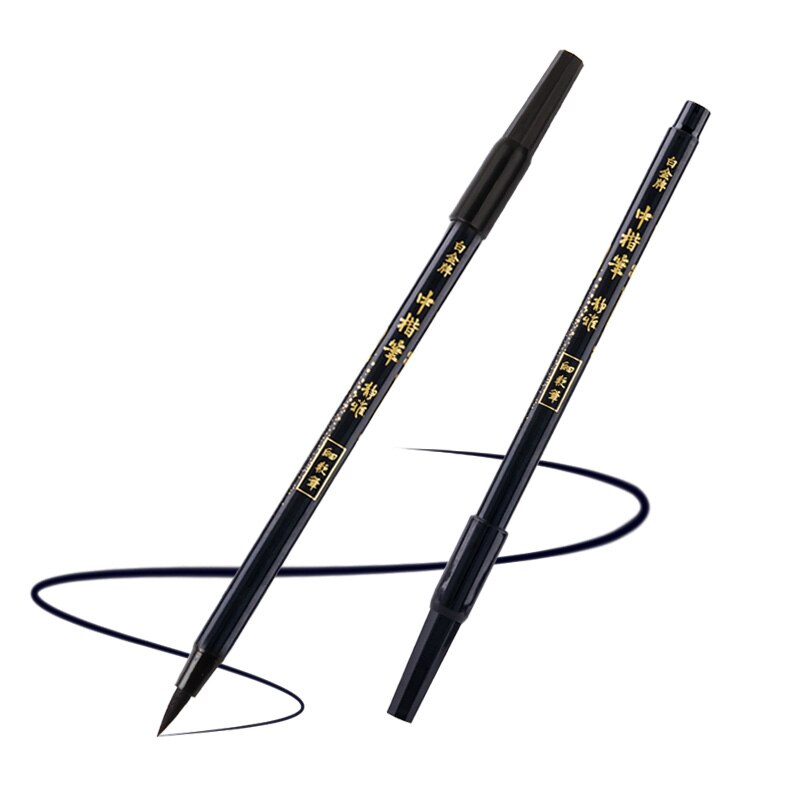 Platinum Calligraphy Brush Soft Tip Double Head Refillable Brush Pen with Ink Medium Tip Writing