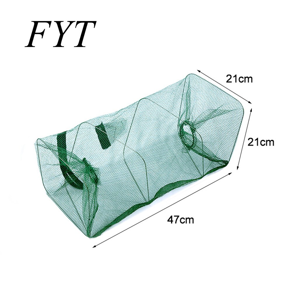 Filet automatique pliant en nylon,piège avec mailles à lancer, renforcé pour attraper poisson, fretin, crevette ou crabes 4 à 20 trous,: 2 enter