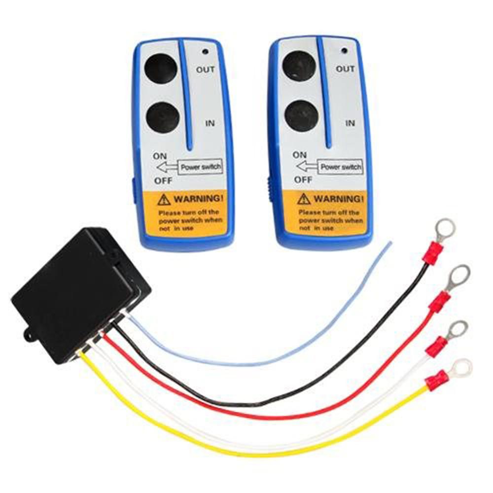 12v universal mini bil trådløs spil elektrisk fjernbetjening med to manuelle matchede sendersæt sæt trailer truck atv