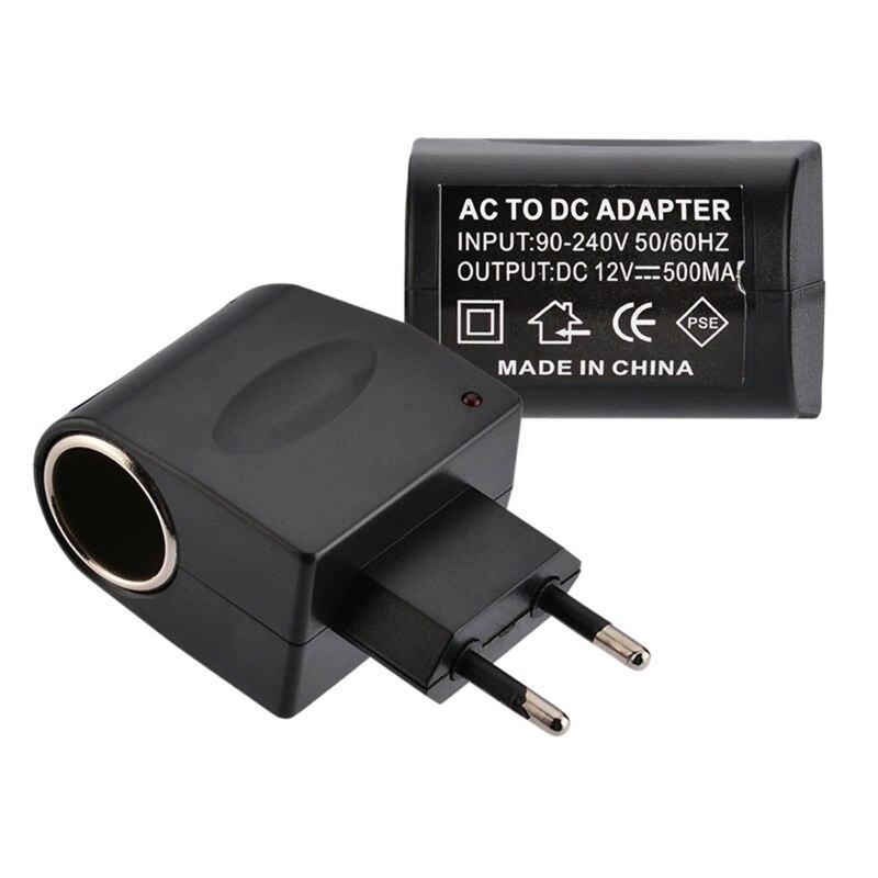 AC 220V to DC 12V Power Plug CigaretteLighter Converter Socket for Car Fragrance Plug Play Power Socket