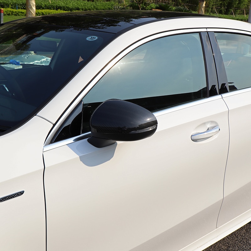 Bil styling bakspejl cover til mercedes benz a klasse  w177 a180 a200 modificeret spejl cover beskyttende dekoration