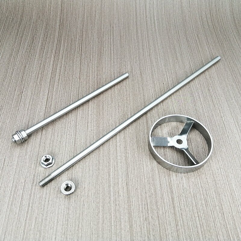 1set lab stainless steel turbine type blade paddle DIA 50mm 60mm 80mm impeller stirring blade with sitrrer rod