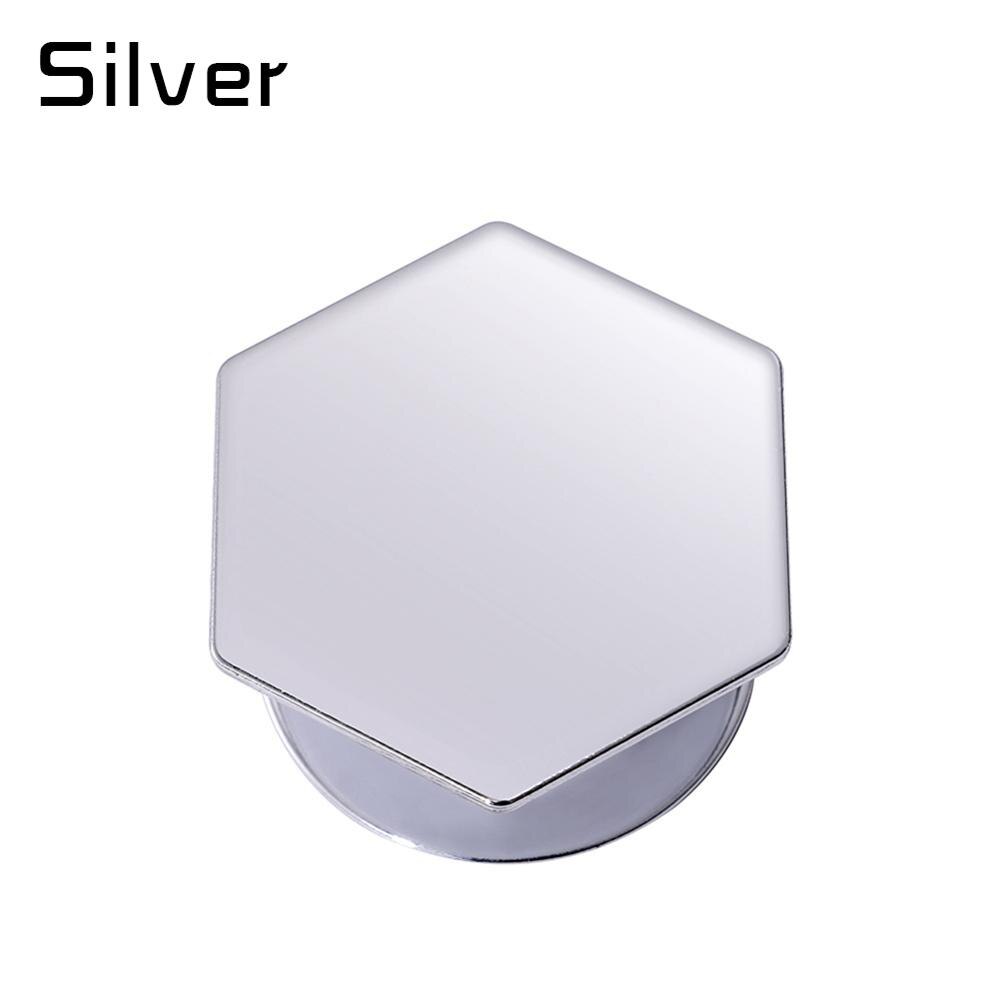 Anneau de Support universel hexagonal en plastique pour iPhone X, anneau d'extension pour téléphone portable de voiture: Silver