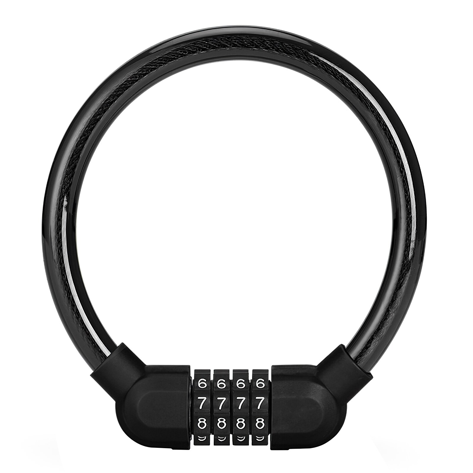 Digit Bicycle Chain Lock Anti-Theft Anti-Cutting Alloy Steel Motorcycle Cycle Bike Cable Code Password Lock Bike Accessories: Default Title
