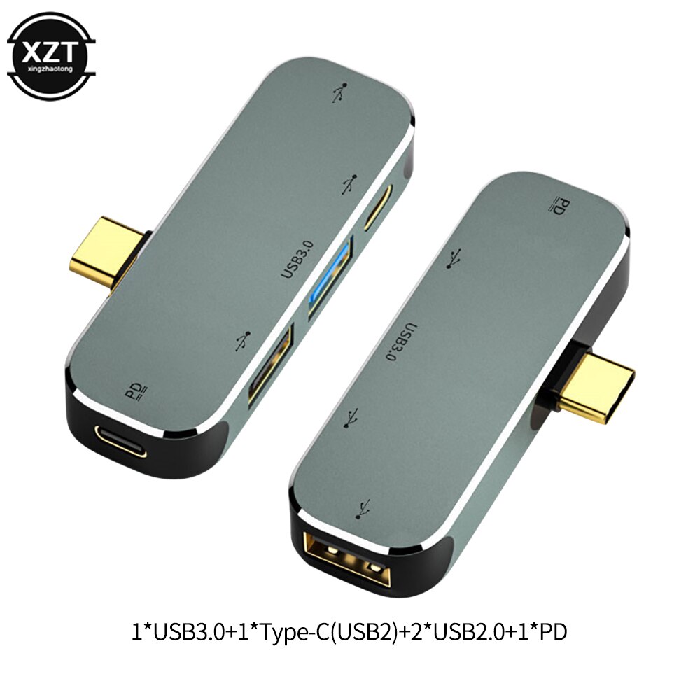 6-in-1 Type-c USB Hub Docking Station Suitable Huawei/Samsung 5-in-1 Multi-Function Hub Notebook Expansion Dock Converter: 04